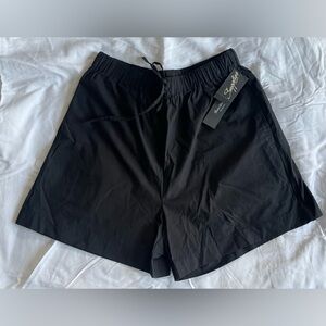 SUPPLIES Black Cotton Drawstring Shorts - NWT